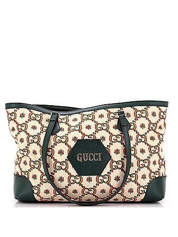 Gucci Ophidia Shopping Tote GG Raffia Medium (view 1)