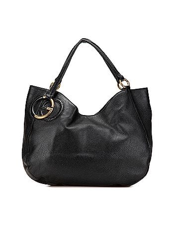 Gucci Medium Pebbled Calfskin Twill Tote (view 1)