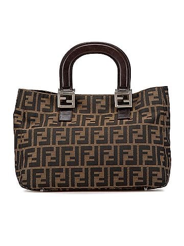 Fendi Small Zucca Canvas Twins Tote (view 1)