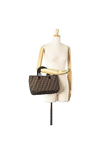 Fendi Small Zucca Canvas Twins Tote (view 2)