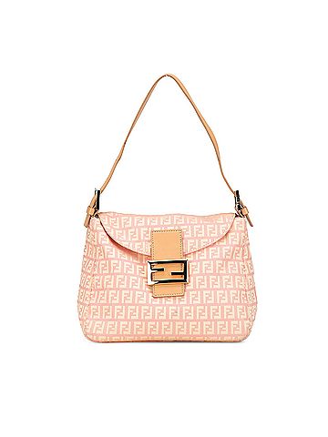Fendi Zucchino Canvas Double Flap Mamma (view 1)
