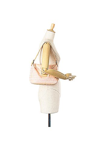 Fendi Zucchino Canvas Double Flap Mamma (view 2)