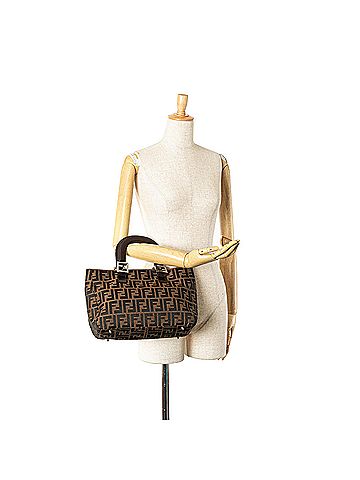 Fendi Small Zucca Canvas Twins Tote (view 2)