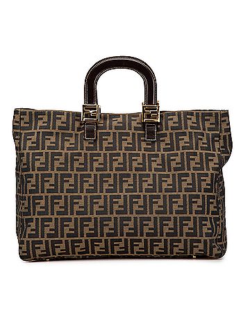 Fendi Large Zucca Canvas Twins Tote (view 1)
