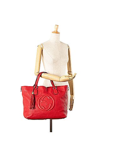 Gucci Large Leather Soho Working Tote (view 2)