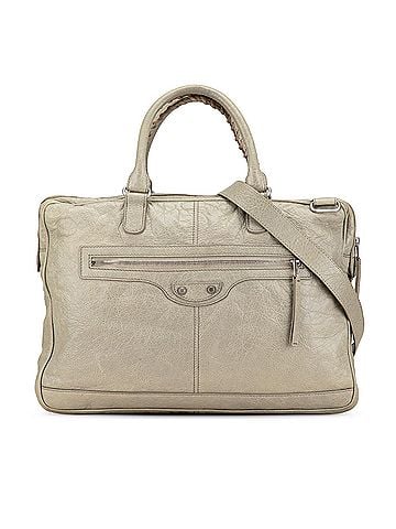 Balenciaga Lambskin Motocross Classic Bridge Satchel (view 1)