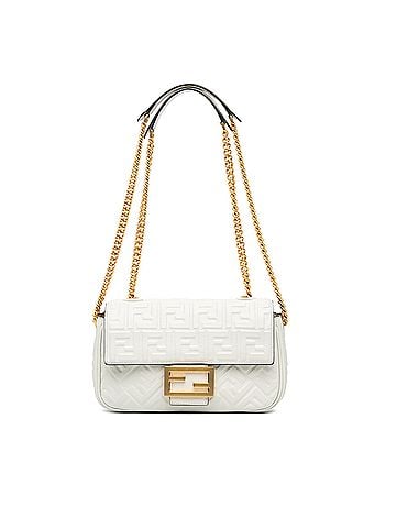 Fendi Zucca Embossed Chain Midi Baguette (view 1)