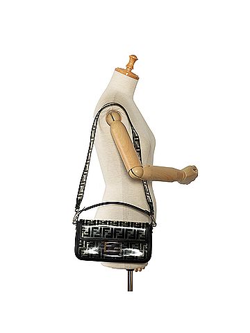 Fendi Medium Zucca PVC Baguette Satchel (view 2)