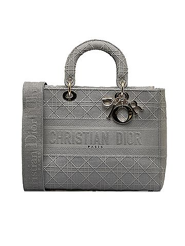 Dior Large Canvas Cannage Lady D Lite (view 1)