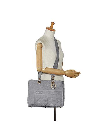 Dior Large Canvas Cannage Lady D Lite (view 2)