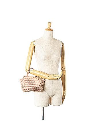 Fendi Mini Zucchino Canvas Handbag (view 2)