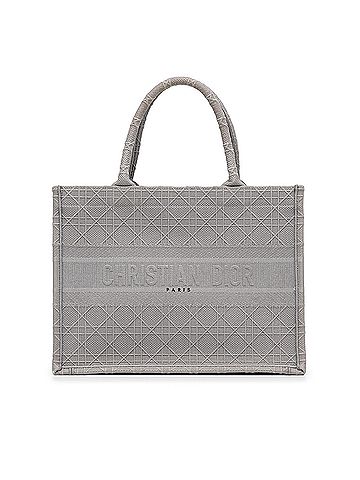 Dior Medium Cannage Embroidered Book Tote (view 1)