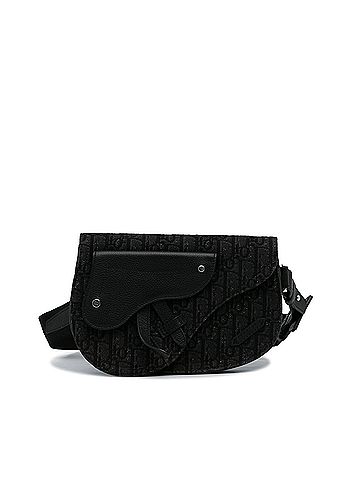 Dior Oblique Canvas Saddle Messenger Bag (view 1)