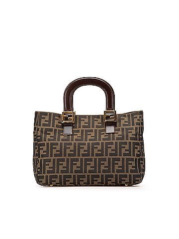 Fendi Small Zucca Canvas Twins Tote (view 1)