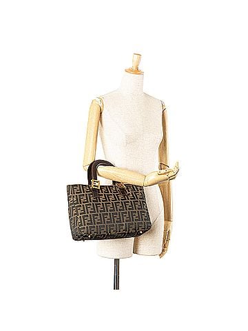 Fendi Small Zucca Canvas Twins Tote (view 2)