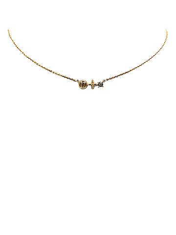 Louis Vuitton Gold Plated Petit Louis Necklace (view 1)