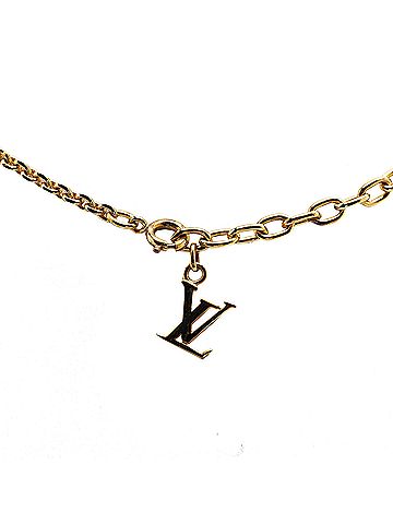 Louis Vuitton Gold Plated Gamble Necklace (view 2)