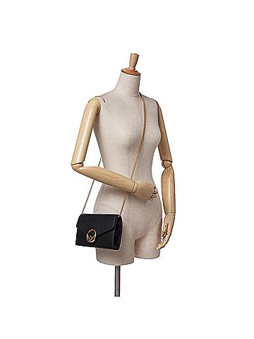 Fendi Leather F Is Fendi Envelope Wallet On Chain (view 2)