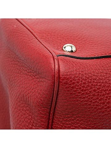 Gucci Medium Calfskin Bamboo Shopper Satchel (view 2)