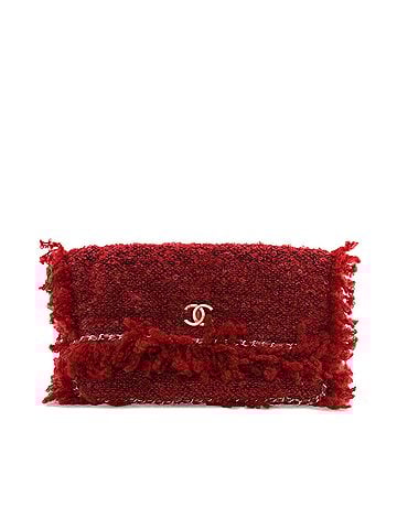 Chanel Tweed Fringe Paris Cosmopolite Clutch (view 1)