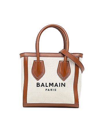 Balmain Canvas B-Army 24 Shopping Satchel (view 1)