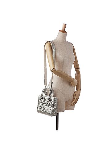 Dior Small Metallic Grained Calfskin Cannage My ABCDior Lady Dior (view 2)