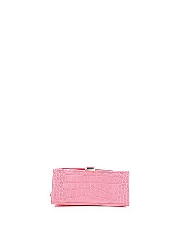 Balenciaga Hourglass Top Handle Bag Crocodile Embossed Leather Small (view 2)
