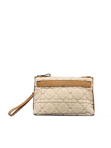 Dior Large Shearling Caro Pouch (view 1)