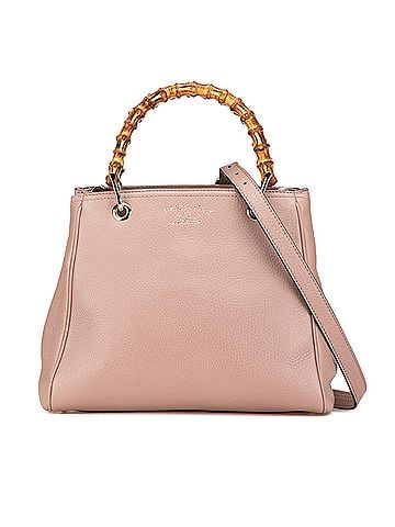 Gucci Small Calfskin Bamboo Shopper Satchel (view 1)