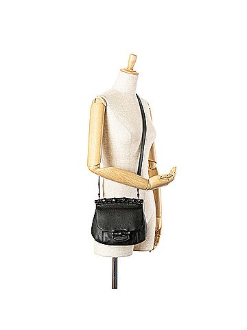 Gucci Small Leather Bamboo Nouveau Fringe Crossbody (view 2)