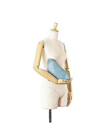 Balenciaga Leather Triangle Clutch M (view 2)