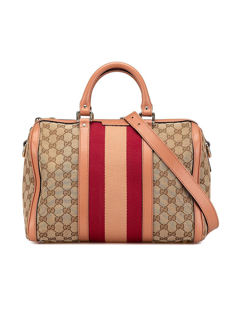 Gucci 100% Canvas Brown GG Canvas Web Joy Boston Bag One size - photo 1