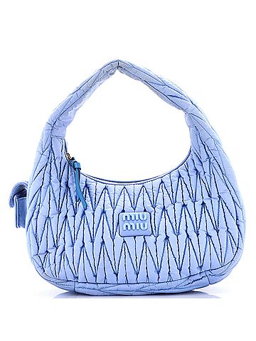 Miu Miu Wander Hobo Matelasse Nylon Medium (view 1)