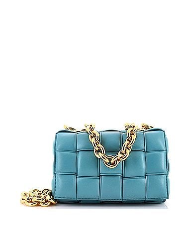 Bottega Veneta Cassette Chain Crossbody Bag Padded Maxi Intrecciato Leather (view 1)