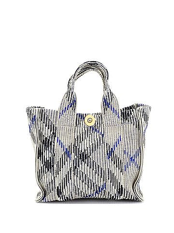 Burberry Convertible Shopper Tote Knit Check Jacquard Mini (view 1)