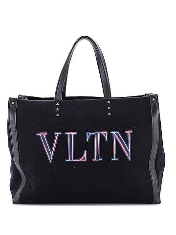 Valentino Garavani Grande Plage VLTN Tote Canvas Medium (view 1)