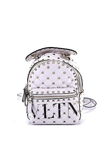 Valentino Garavani VLTN Rockstud Spike Backpack Quilted Printed Leather Mini (view 1)