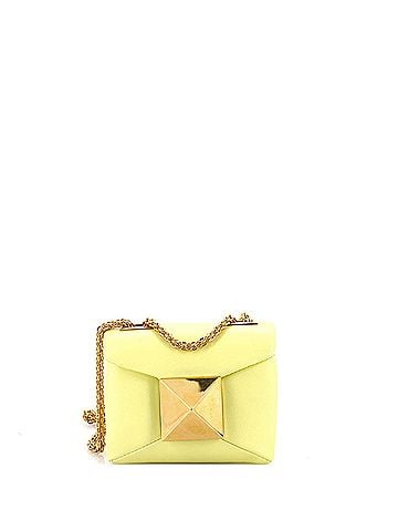 Valentino Garavani One Stud Chain Flap Bag Leather Micro (view 1)