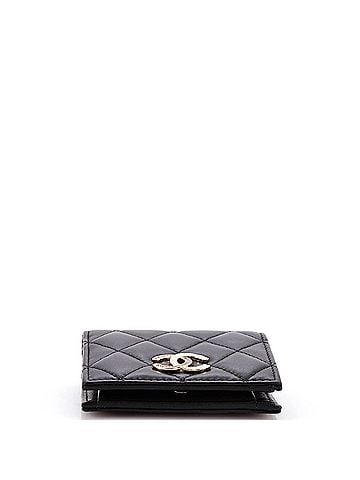 Chanel Crystal CC Bifold Wallet Quilted Lambskin Compact (view 2)