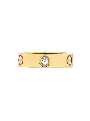 Cartier Love 3 Diamonds Band Ring 18K Yellow Gold with Diamonds (view 1)