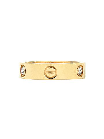 Cartier Love 3 Diamonds Band Ring 18K Yellow Gold with Diamonds (view 2)