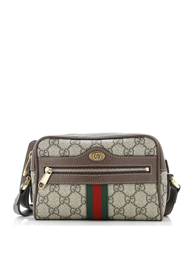 Gucci 100% Coatead Canvas Brown Ophidia Shoulder Bag GG Coated Canvas Mini One size - photo 1