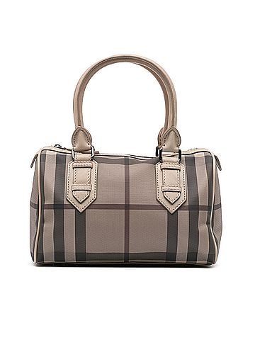 Burberry Smoke Check Coated Canvas Chester Boston Bag (view 1)