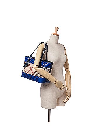 Burberry Supernova Check Coated Canvas and PVC Tote (view 2)