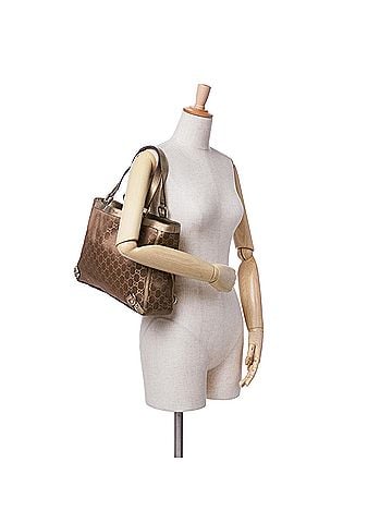 Gucci GG Satin Abbey D Ring Tote (view 2)