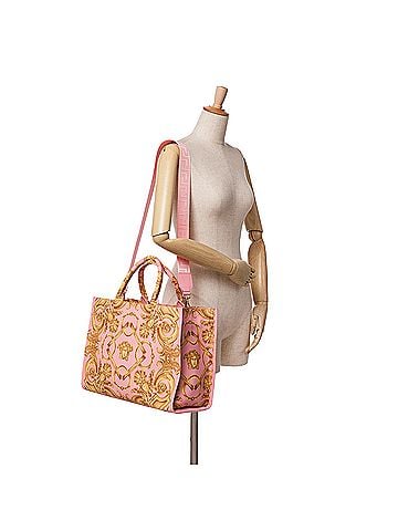 Versace Large Canvas Medusa Baroque Print Tote (view 2)