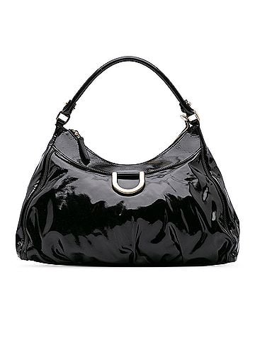 Gucci Patent Abbey D Ring Shoulder Bag (view 1)
