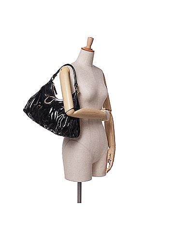 Gucci Patent Abbey D Ring Shoulder Bag (view 2)