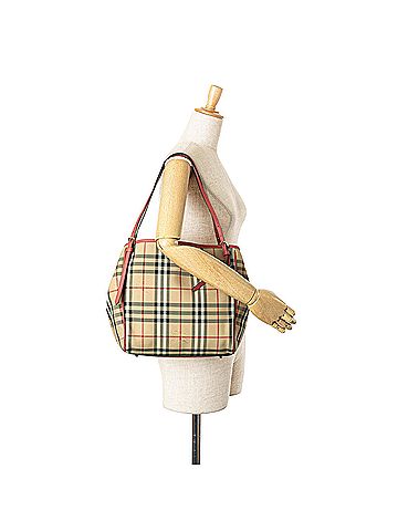 Burberry Small Haymarket Check Canvas Canterbury Tote (view 2)