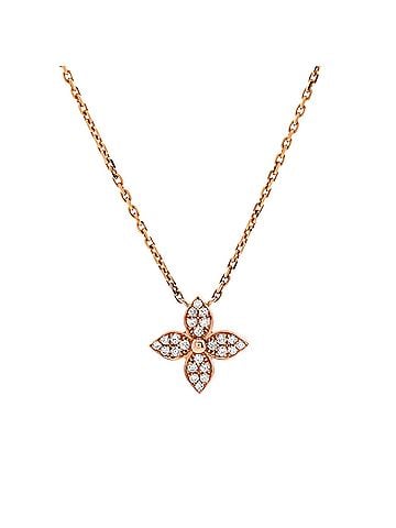 Louis Vuitton Star Blossom Pendant Necklace 18K Rose Gold and Diamonds (view 1)